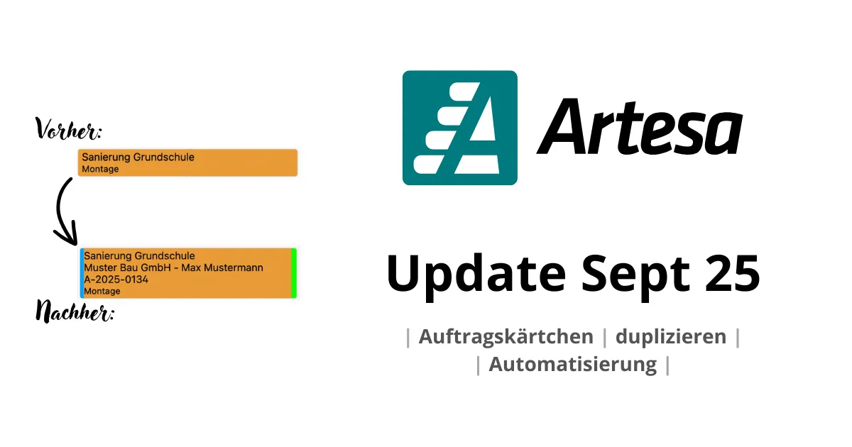 Update September 2025
